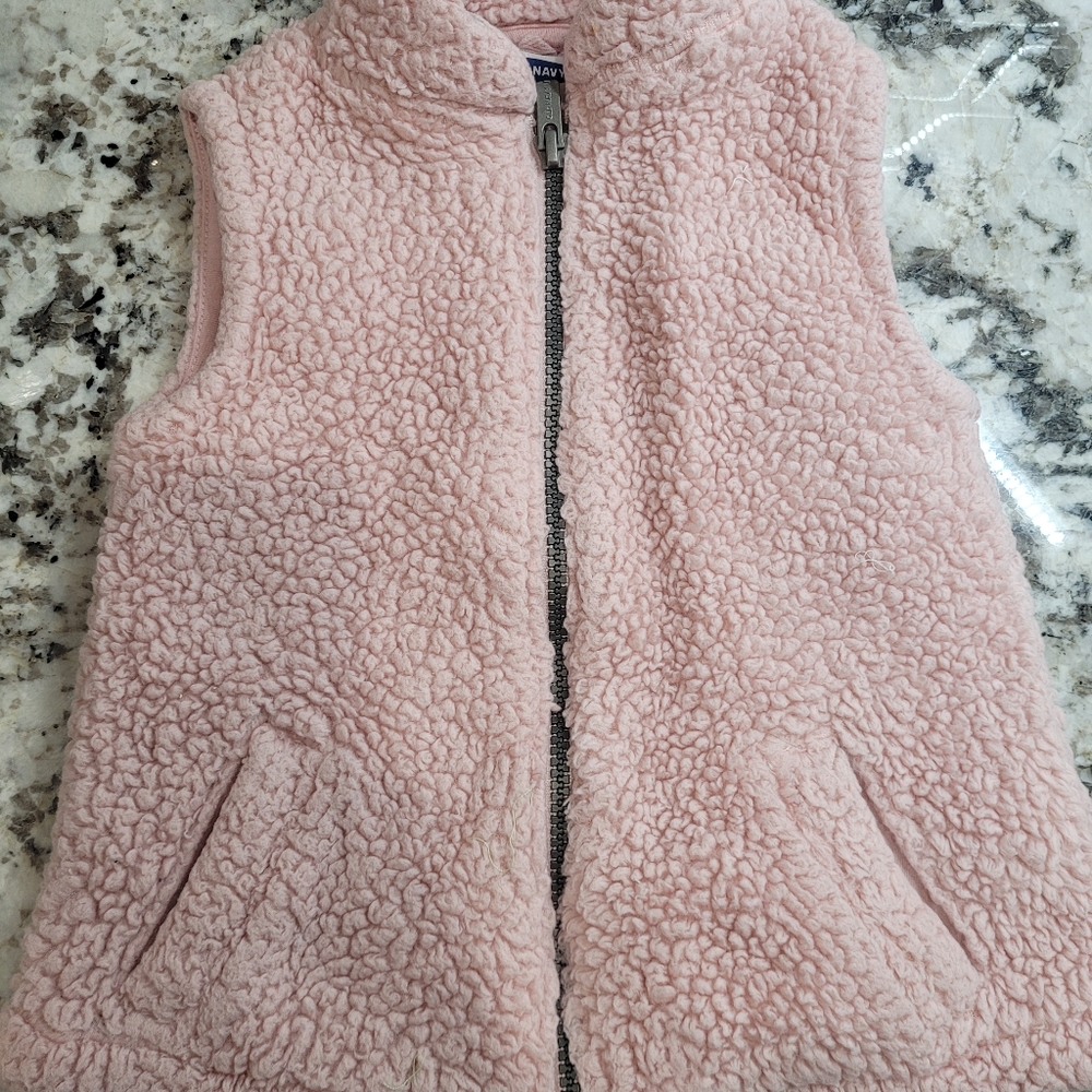 Old navy toddler 3t sherpa vest